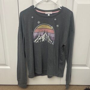 P.J. Salvage Mountain Graphic Sweatshirt